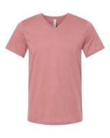 BELLA + CANVAS Jersey V-Neck Tee Close Up Detail
