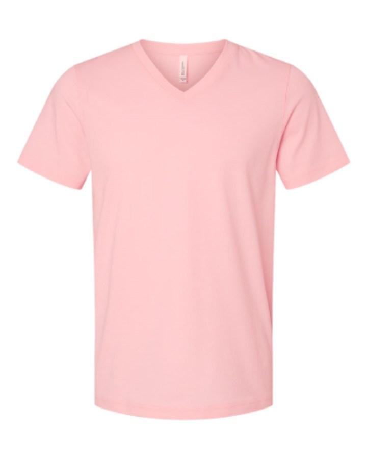 BELLA + CANVAS Jersey V-Neck Tee Perspective View