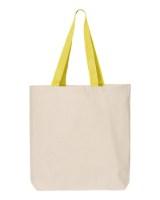 Picture of Q-Tees 11L Canvas Tote with Contrast-Color Handles