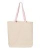 Picture of Q-Tees 11L Canvas Tote with Contrast-Color Handles