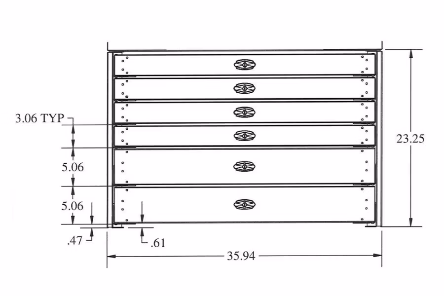 Picture of Stellar 6 Drawer Steel Toolbox Systems