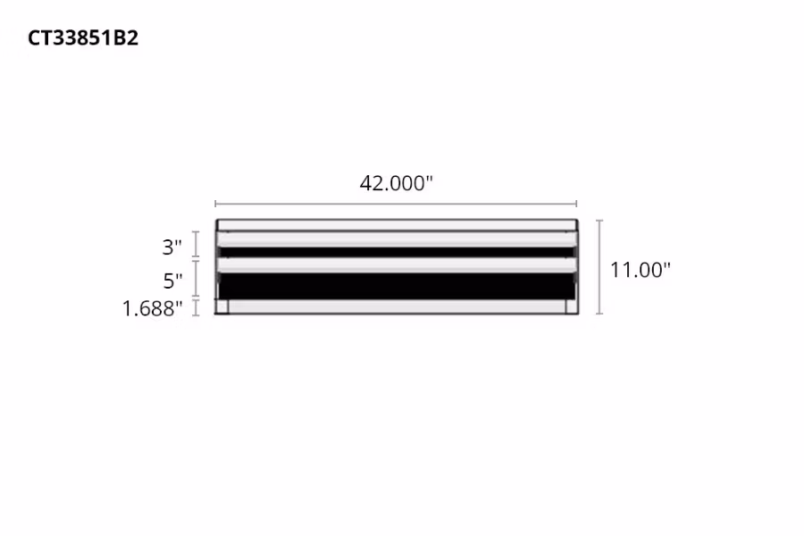 Picture of CTech 2 Drawer Black Toolbox Systems