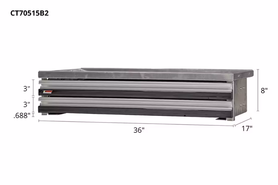 Picture of CTech 2 Drawer Black Toolbox Systems