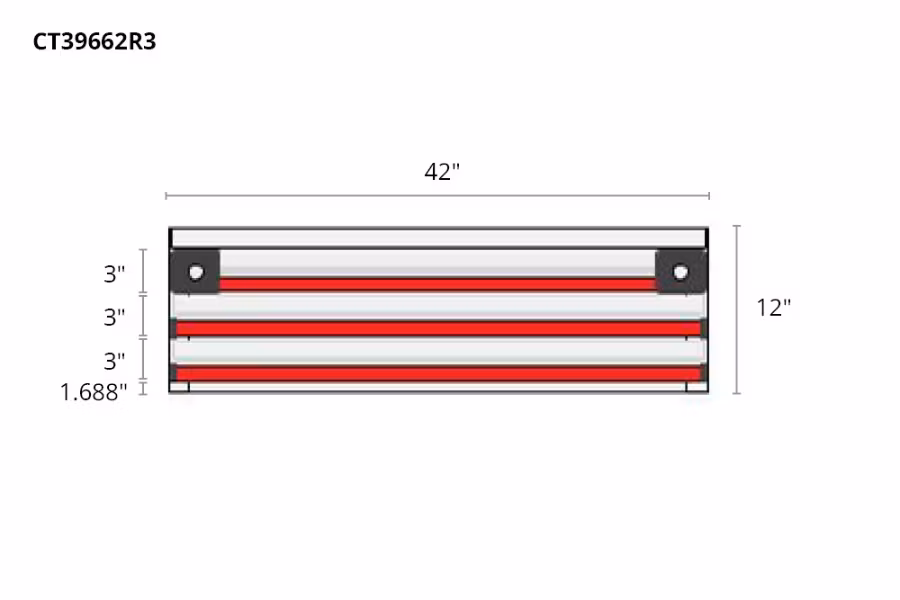 Picture of CTech 3 Drawer Red Toolbox Systems