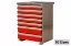 Picture of CTech 7 Drawer Red Toolbox Systems