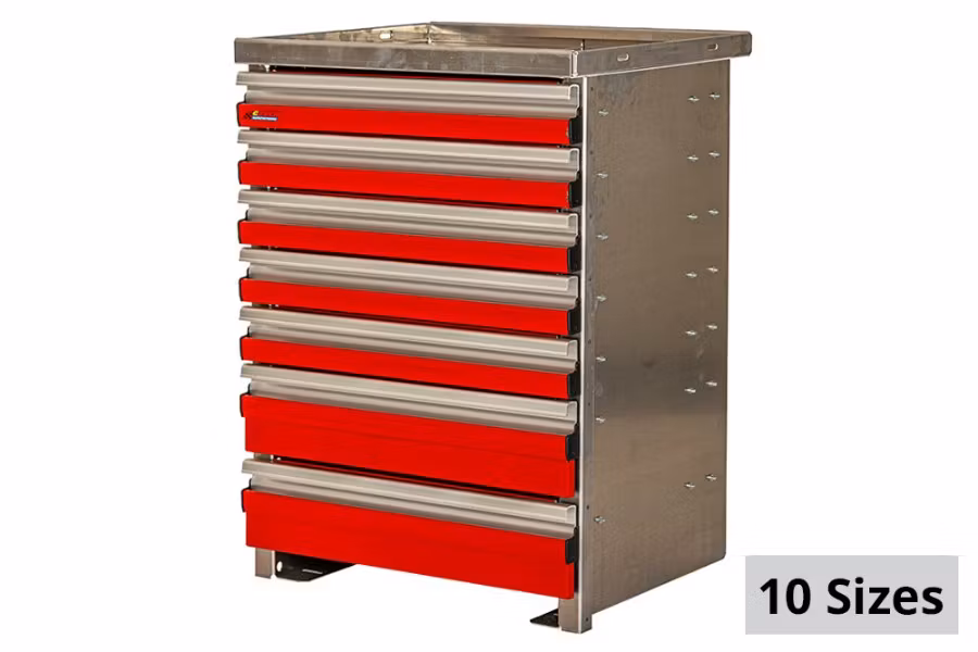 Picture of CTech 7 Drawer Red Toolbox Systems