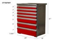 Picture of CTech 7 Drawer Red Toolbox Systems
