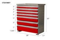 Picture of CTech 7 Drawer Red Toolbox Systems