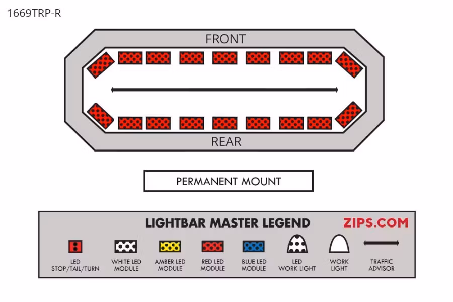 Picture of Ecco 16 Series 58" or 69" Light Bar