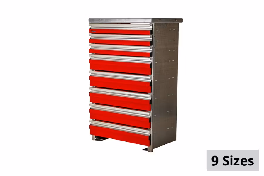 Picture of CTech 8 Drawer Red Toolbox Systems