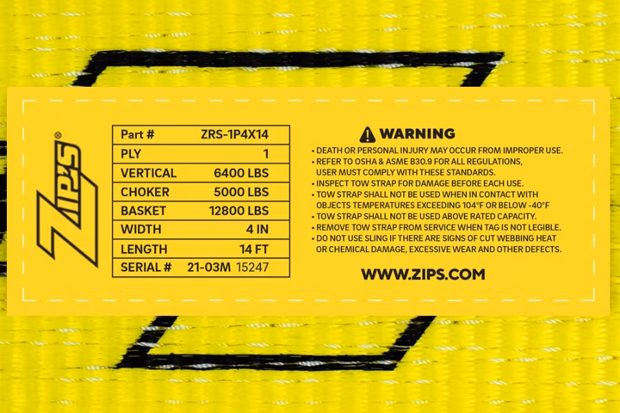 Picture of Zip's Recovery Strap - 1 Ply