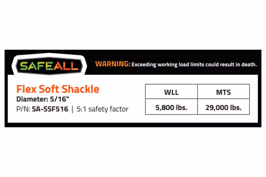 Picture of SafeAll Power Series Flex Shackle