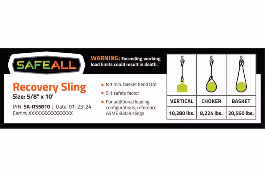 Picture of SafeAll Recovery Sling