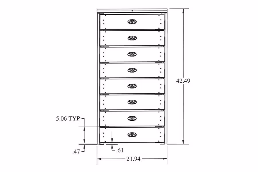 Picture of Stellar 8 Drawer Steel Toolbox Systems