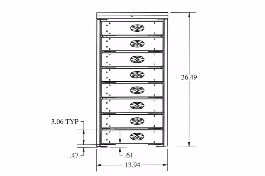 Picture of Stellar 8 Drawer Toolbox Systems