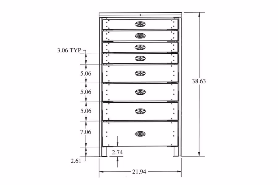 Picture of Stellar 8 Drawer Toolbox Systems