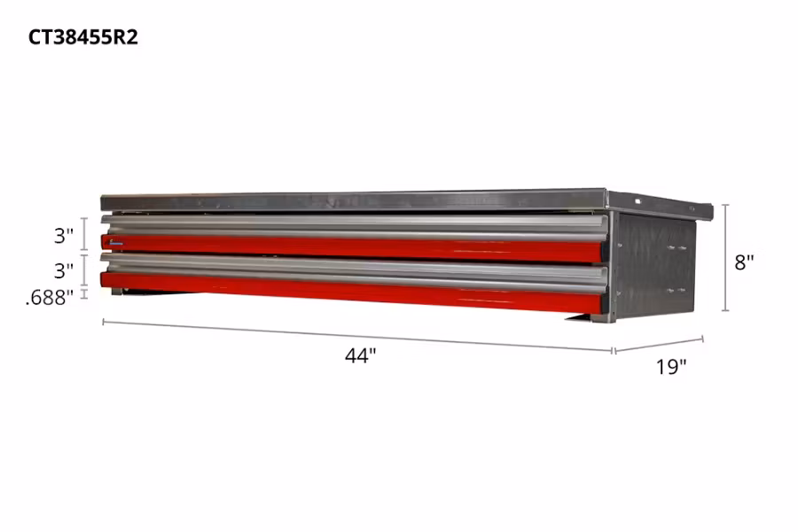 Picture of CTech 2 Drawer Red Toolbox Systems