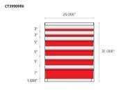 Picture of CTech 6 Drawer Red Toolbox Systems