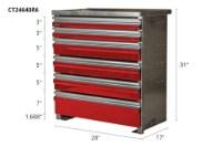 Picture of CTech 6 Drawer Red Toolbox Systems