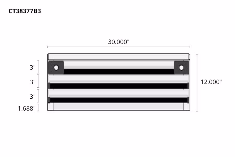 Picture of CTech 3 Drawer Black Toolbox Systems