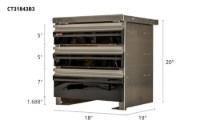 Picture of CTech 3 Drawer Black Toolbox Systems