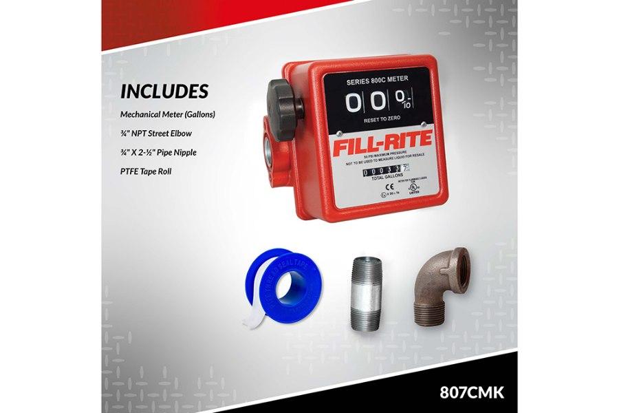 Picture of Fill-Rite 5-20 GPM 3-Digit Mechanical Fuel Transfer Meter