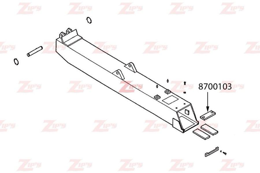 Picture of Miller Wheel Lift Spacer Bar, Vulcan 805