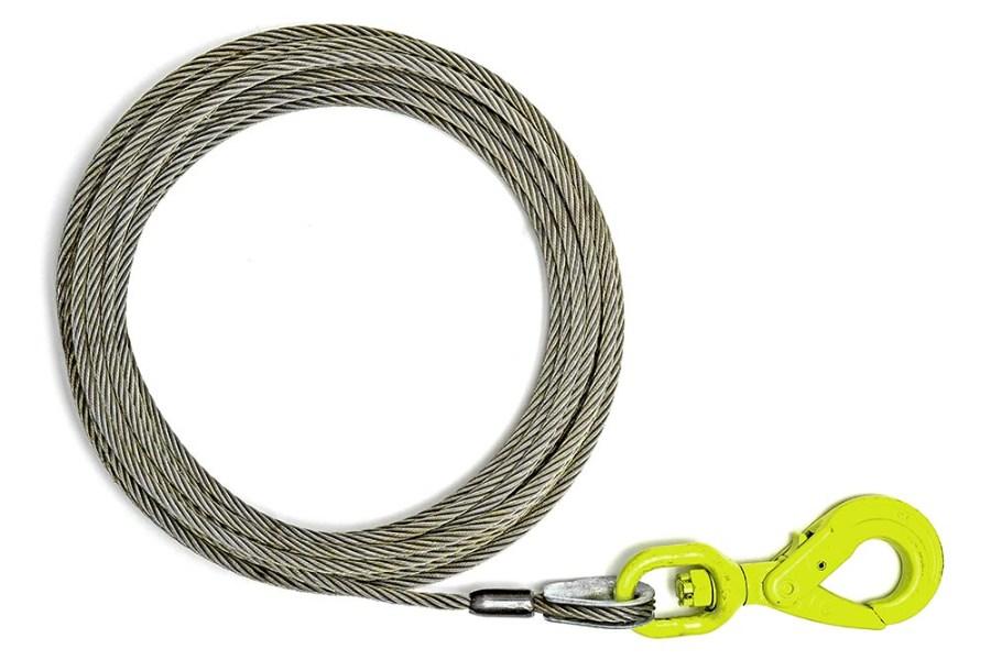 Picture of SafeAll Fiber Core Winch Line with Self-Locking Swivel Hook