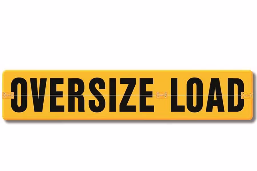 Picture of Eastern Metal Rigid Retroreflective Oversize Load Sign