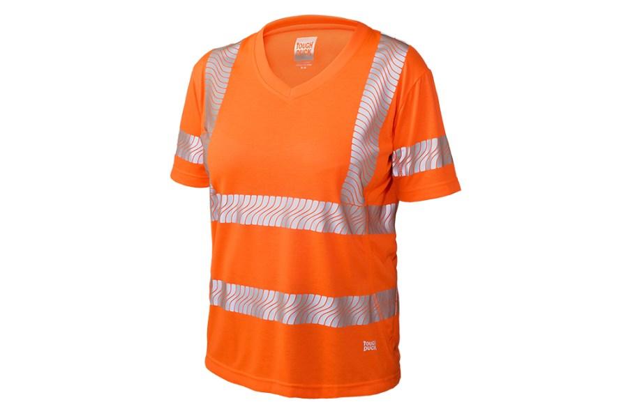 Picture of Tough Duck Ladies V-Neck Poly Jersey T-Shirt