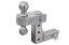 Picture of Buyers Chrome Adjustable Dual Ball Hitch for 2in Hitch Receivers