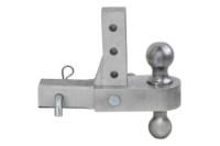 Picture of Buyers Chrome Adjustable Dual Ball Hitch for 2in Hitch Receivers