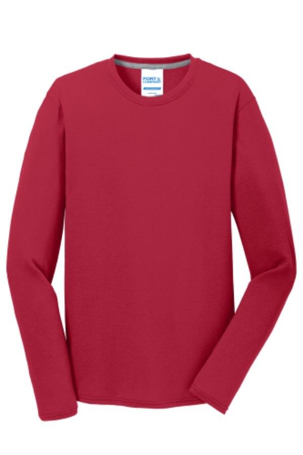 Picture of Port & Company Long Sleeve Performance Blend Tee