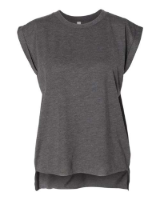 Picture of BELLA + CANVAS Women's Flowy Rolled Cuffs Muscle Tee