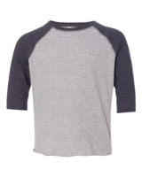 Rabbit Skins Toddler Baseball Jersey 3/4 Sleeve Tee