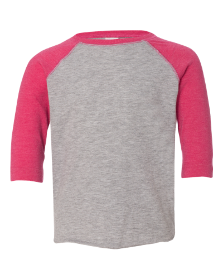 Picture of Rabbit Skins Toddler Baseball Jersey 3/4 Sleeve Tee