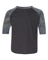 Picture of Rabbit Skins Toddler Baseball Jersey 3/4 Sleeve Tee