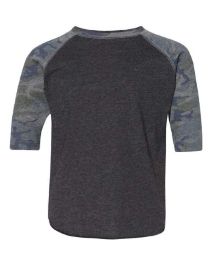 Picture of Rabbit Skins Toddler Baseball Jersey 3/4 Sleeve Tee