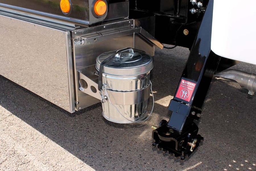 In The Ditch Galvanized Steel Trash Can with Lid | Zip's