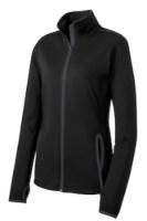 Sport-Tek Ladies Sport-Wick Stretch Contrast Full-Zip Jacket