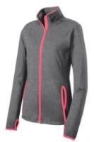 Picture of Sport-Tek Ladies Sport-Wick Stretch Contrast Full-Zip Jacket