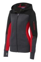 Picture of Sport-Tek Ladies Tech Fleece Colorblock Full-Zip Hooded Jacket