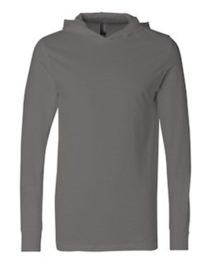 BELLA + CANVAS Jersey Hooded Long Sleeve Tee Additional view