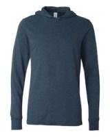 BELLA + CANVAS Jersey Hooded Long Sleeve Tee Alternate View