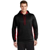 Sport-Tek Sport-Wick Fleece Colorblock Hooded Pullover