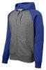 Picture of Sport-Tek Raglan Colorblock Full-Zip Hooded Fleece Jacket