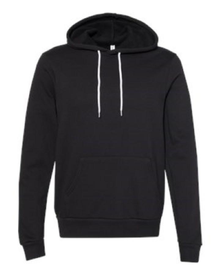BELLA + CANVAS Sponge Fleece Hoodie Perspective View