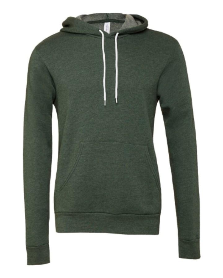 BELLA + CANVAS Sponge Fleece Hoodie Perspective View