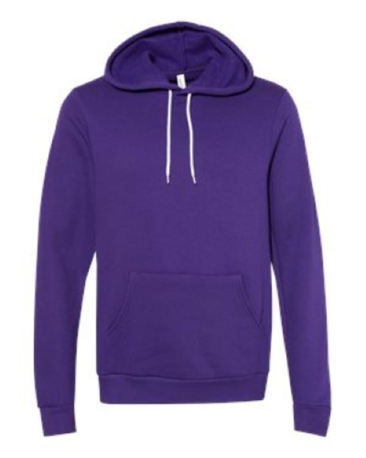 BELLA + CANVAS Sponge Fleece Hoodie Close Up Detail