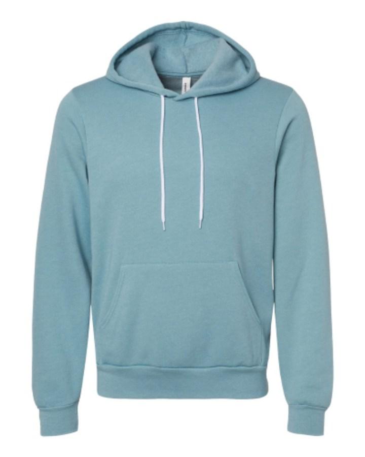 BELLA + CANVAS Sponge Fleece Hoodie Close Up Detail